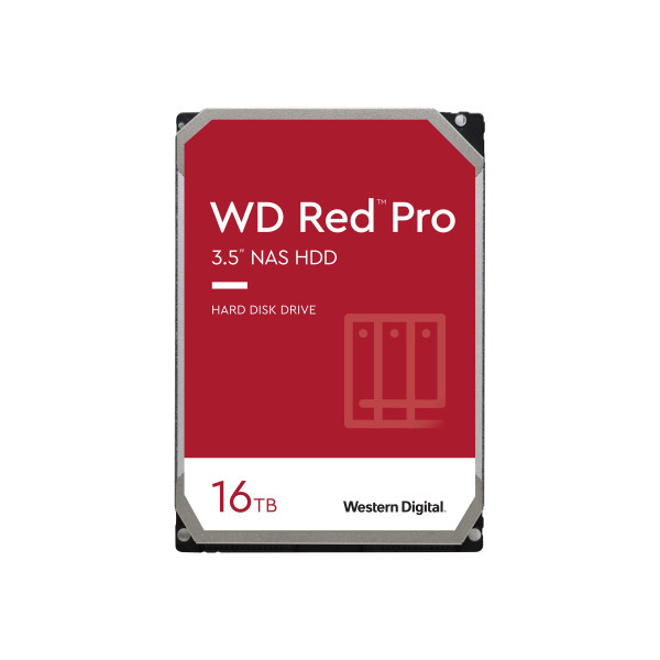 WD Red Pro WD161KFGX - Disco duro - 16 TB - interno - 3.5in - SATA 6Gb/s - 7200 rpm - búfer: 512 MB (WD161KFGX)
