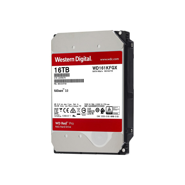 WD Red Pro WD161KFGX - Disco duro - 16 TB - interno - 3.5in - SATA 6Gb/s - 7200 rpm - búfer: 512 MB (WD161KFGX)
