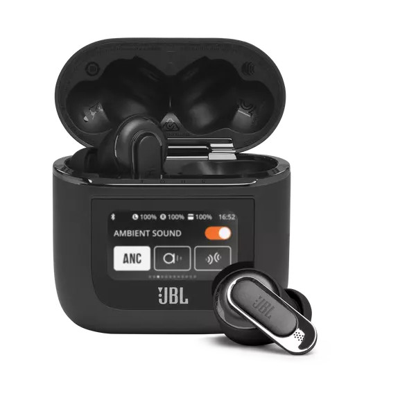 Auriculares Inalámbricos JBL Tour Pro 2 con Micrófono  Bluetooth  Cancelación Activa de Ruido  Negro
