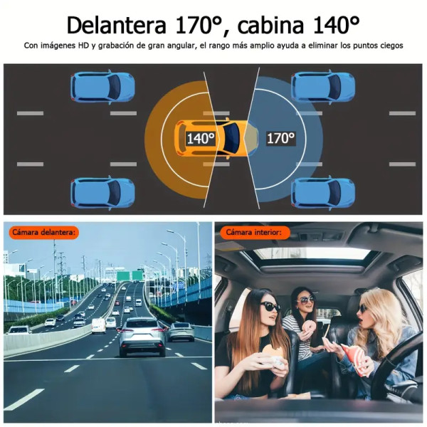 Cámara para auto ZKCAMSPY HD 1080P