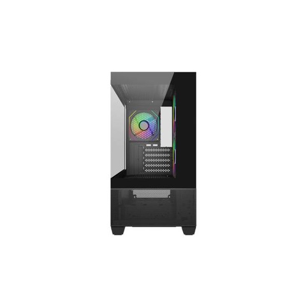 Gabinete Gamer Cooler Master Elite 490, Mini Tower, 3x Ventiladores ARGB, Vidrio Templado, Negro (E490-KHNN-S00)