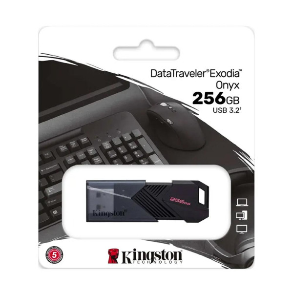 Pendrive Kingston 256 GB Datatraveler Exodia Onyx