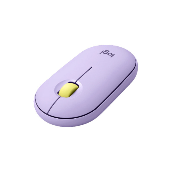 Mouse inalámbrico moderno logitech pebble m350 lavanda 910-006659 (910-006659)