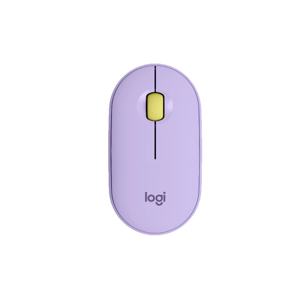 Mouse inalámbrico moderno logitech pebble m350 lavanda 910-006659 (910-006659)