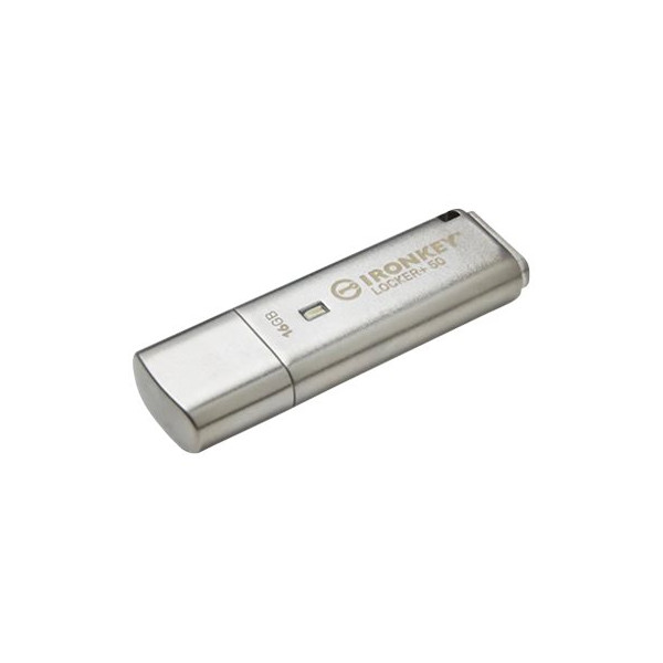 Kingston IronKey Locker+ 50 - Unidad flash USB - cifrado - 16 GB - USB 3.2 Gen 1 (IKLP50/16GB)