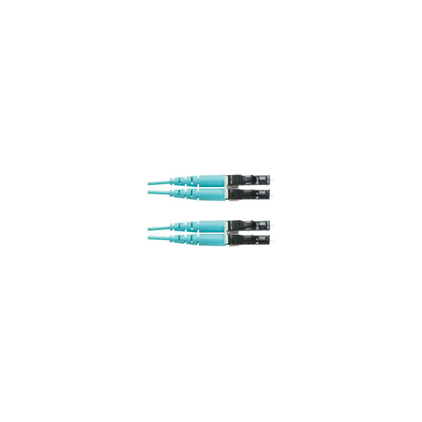 Panduit Opti-Core - Cable de interconexión - LC de modos múltiples (M) a LC de modos múltiples (M) - 3 m - fibra óptica - impresión a dos caras - 50/125 micras - OM3 - sin halógenos - agua (FX2ELLNLNSNM003)