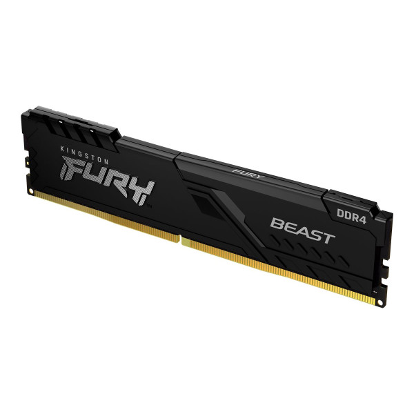 Kingston FURY Beast - DDR4 - módulo - 16 GB - DIMM de 288 contactos - 3600 MHz / PC4-28800 - CL18 - 1.35 V - sin búfer - no ECC - negro (KF436C18BB/16)