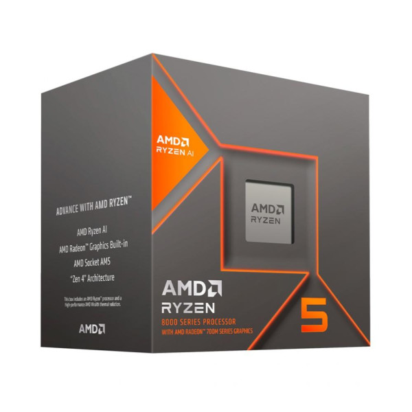 Procesador AMD Ryzen 5 8500G AM5, 6 Cores, 12 Hilos, 3.5/5.0GHz, 16MB de Caché (100-100000931BOX)