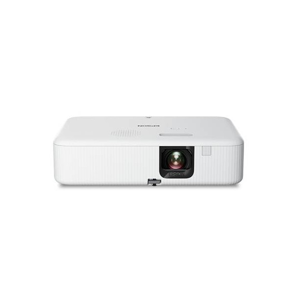 Epson EpiqVision Flex CO-FH02 - Proyector 3LCD - portátil - 3000 lúmenes (blanco) - 3000 lúmenes (color) - Full HD (1920 x 1080) - 16:9 - 1080p - Wi-Fi / Bluetooth - con 1 year Epson Extra Car ... (V11HA85020)