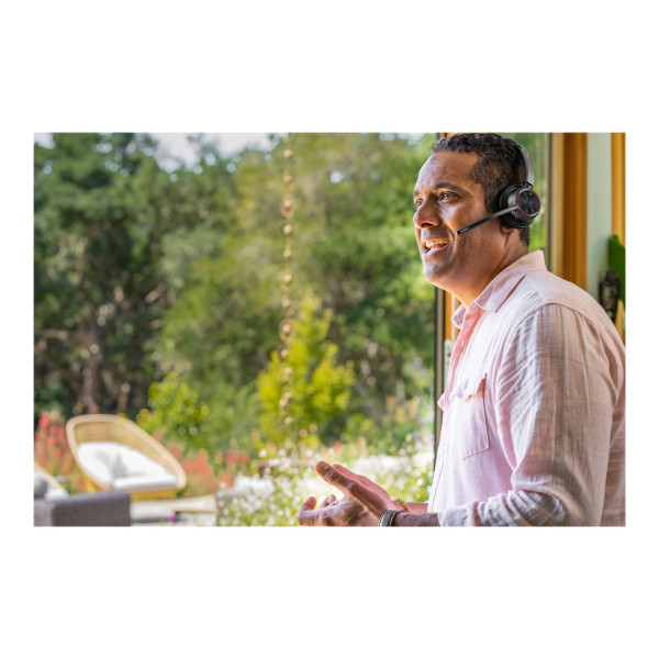 Auricular Poly Voyager 4320M  En Oreja  Bluetooth  Inalámbrico/Cableado  USBC/USBA a través de Adaptador Bluetooth  Negro  Certificado por Zoom, Certificado para Equipos de Microsoft (77Y98AA)