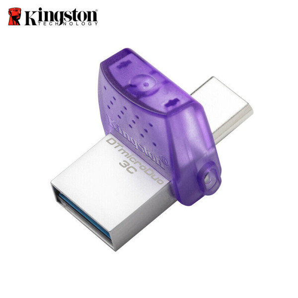Kingston DataTraveler microDuo 3C - Unidad flash USB - 128 GB - USB 3.2 Gen 1 / USB-C (DTDUO3CG3/128GB)