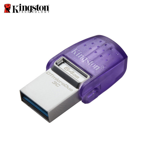 Kingston DataTraveler microDuo 3C - Unidad flash USB - 128 GB - USB 3.2 Gen 1 / USB-C (DTDUO3CG3/128GB)