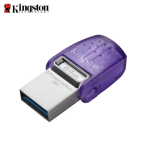 Kingston DataTraveler microDuo 3C - Unidad flash USB - 128 GB - USB 3.2 Gen 1 / USB-C (DTDUO3CG3/128GB)