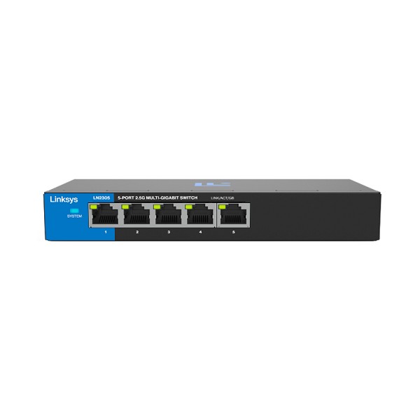 Switch 5 puertos multigigabit 2.5G no admin Linksy