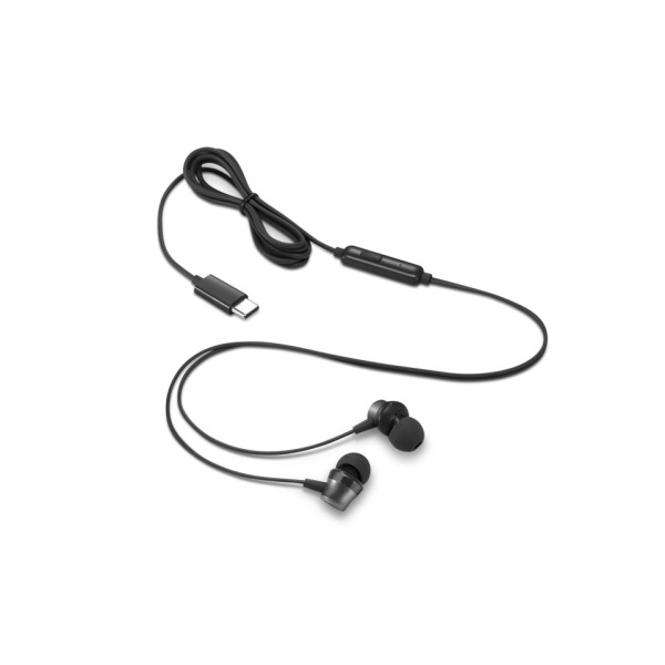 Lenovo - Headphones with microphone - Para Computer / Para Cellular phone / Para Game console / Para Home audio / Para Phone / Para Tablet - Wired (4XD1J77351)