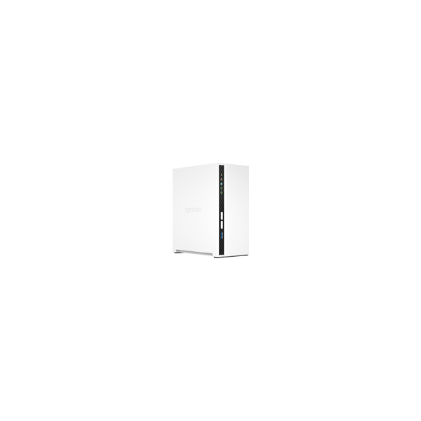 QNAP TS-233 - Dispositivo de almacenamiento en la nube personal - 2 compartimentos - SATA 6Gb/s - RAID 0, 1, JBOD - RAM 2 GB - Gigabit Ethernet - iSCSI soporta (TS-233-US)