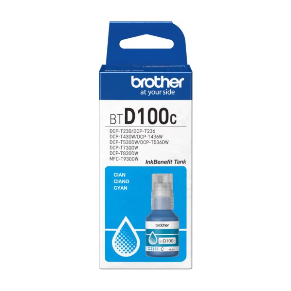 Tinta Brother BTD100C Cyan