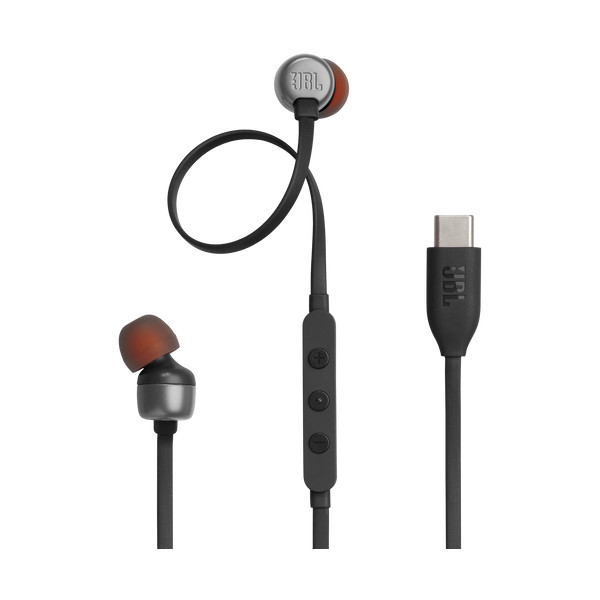 JBL TUNE 310C - Auriculares internos con micro - en oreja - cableado - USB-C - negro