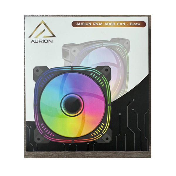Ventilador para Gabinete AURION ARGB 12CM Negro