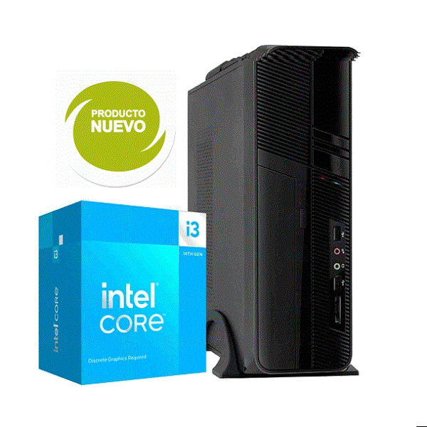 PC de Escritorio SUNSHINE i3-14100, RAM 8GB, SSD 256GB, FreeDos