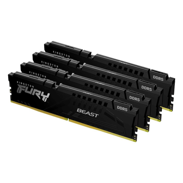 Kit de 4 Módulos DDR5 FURY Beast 128GB 5600MT/s CL40 DIMM (KF556C40BBK4-128)