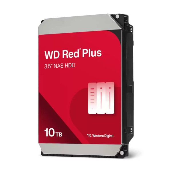 Western Digital WD Red Plus NAS Hard Drive - Internal hard drive - 10 TB - 3.5