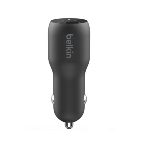 Cargador para Auto Belkin Dual Car PPS 37W + Cable USB-C a Lightning (CCB004BT1MBK-B5)