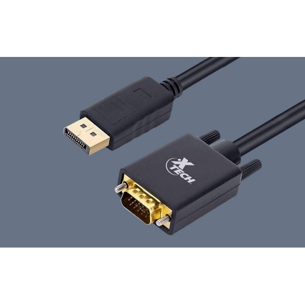 Xtech - DisplayPort / VGA Cable - Black - XTC-377
