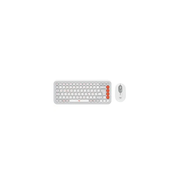 Logitech Pop Icon Combo - Keyboard and mouse set - Spanish (Latin American) - Off white   (920-013055)