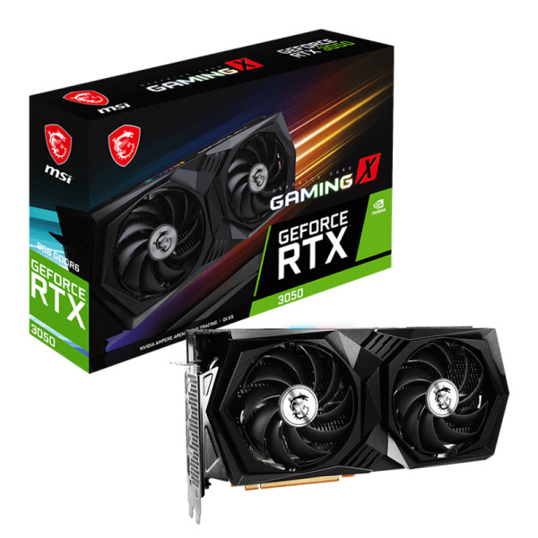 Tarjeta de Video MSI GeForce RTX 3050 GAMING X 6G GDDR6 (912V812053)