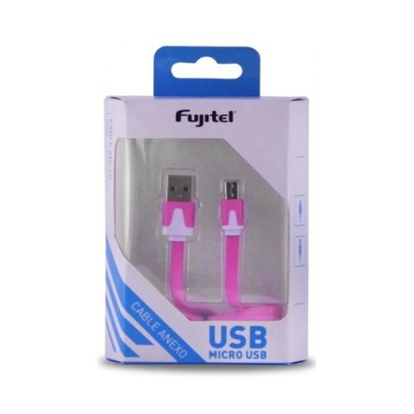 CABLE FUJITEL LUZ LED USB A MICRO USB - NEGRO (S160MICROLED)