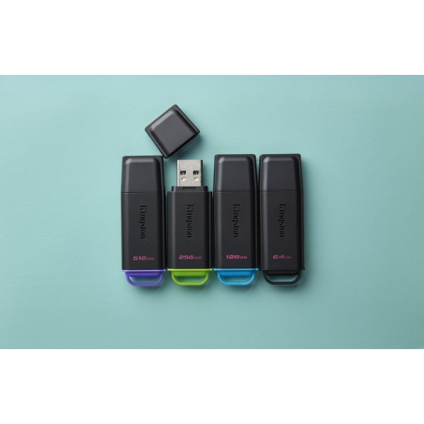 Kingston - USB flash drive - USB 3.1 Gen 1 - DataTravelerExodia Negro/Verde (DTXG2/256GB)