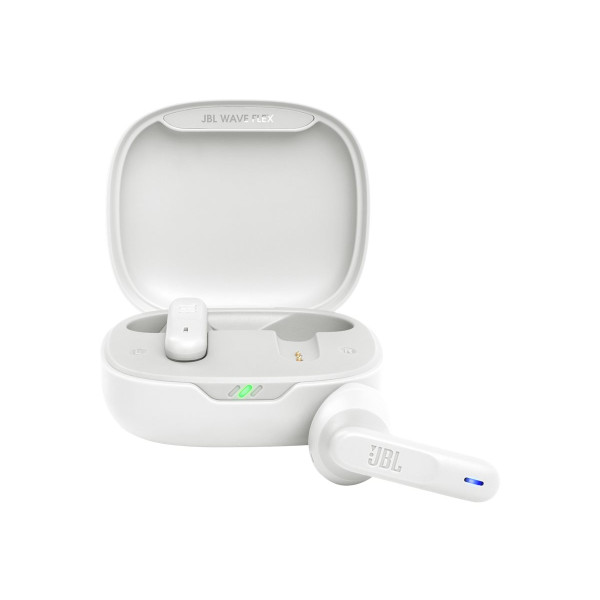 Auriculares Inalámbricos JBL Wave Flex con Micrófono  Bluetooth  Blanco (JBLWFLEXWHT)