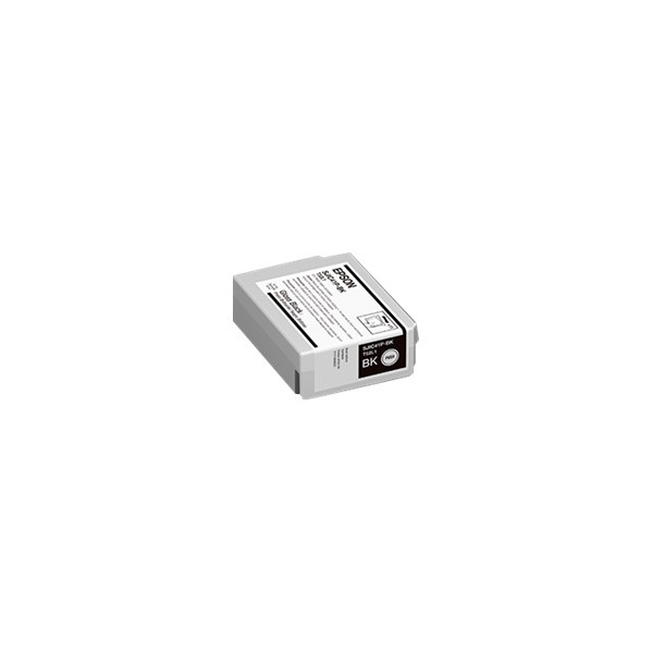 Epson SJIC41P-BK - Negro brillante - original - blíster con alarmas de RF/acústica - cartucho de tinta - para ColorWorks CW-C4000, CW-C4000E (BK) (C13T52L120)