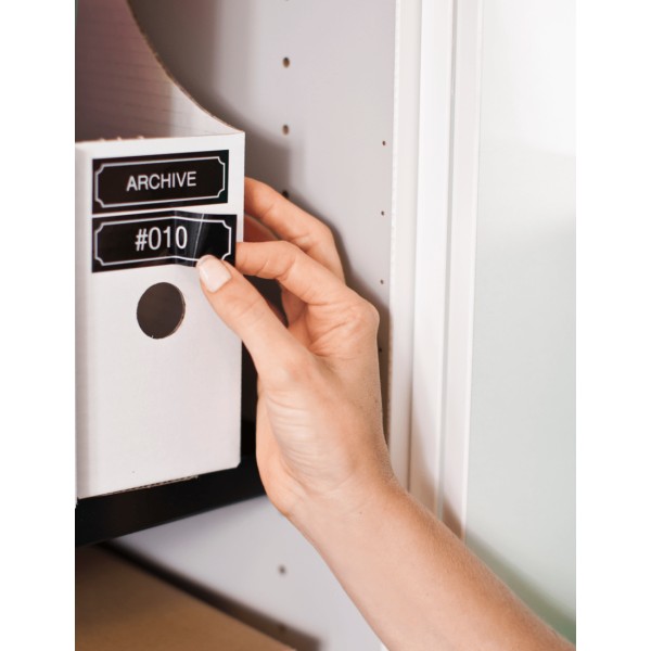 Brother TZe-355 - Autoadhesivo - blanco sobre negro - rollo (2,4 cm x 8 m) 1 cinta(s) tipo laminado - para P-Touch PT-D450, D800, P900, P950; P-Touch Cube Plus PT-P710; P-Touch Cube Pro PT-P910 (TZE355)