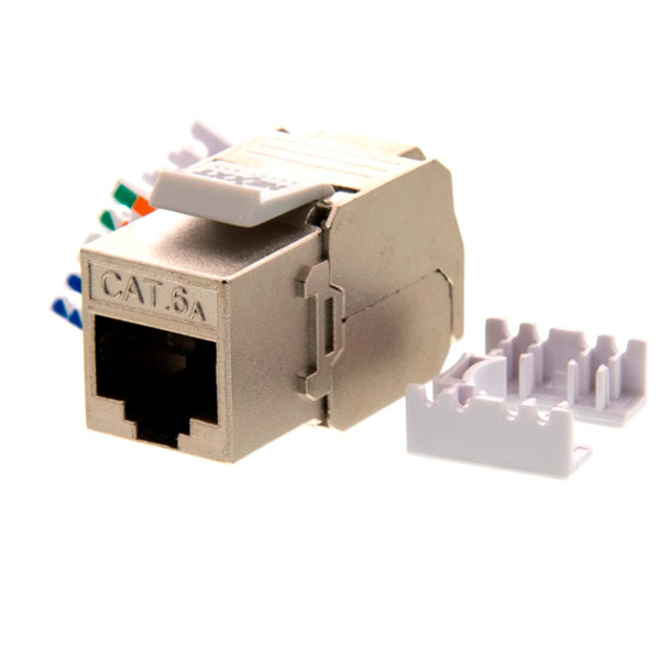 Nexxt - Inserto modular - CAT 6a - STP - RJ-45 - plata