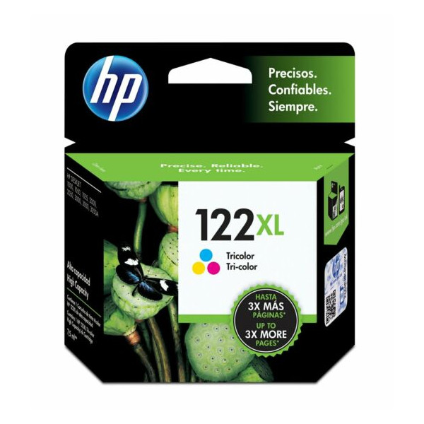 Cartucho de Tinta HP 122XL Color Tricolor (CH564HL)