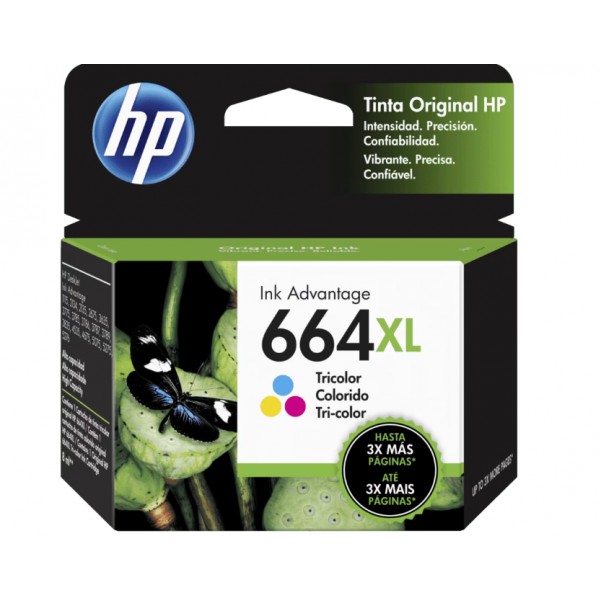 Cartucho de Tinta HP 664Xl Tricolor   (F6V30AL)