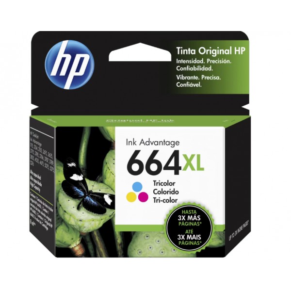 Cartucho de Tinta HP 664XL Tricolor  
