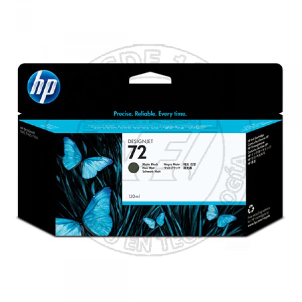 Cartucho de Tinta HP Designjet 72  Mate de 130 Ml Negro (C9403A)
