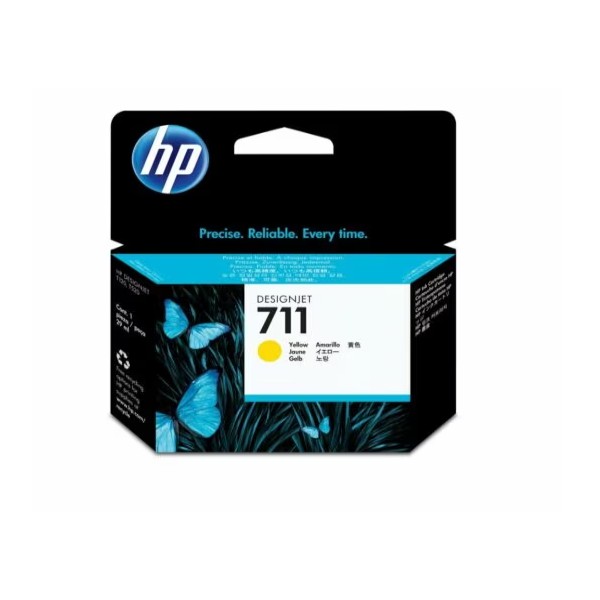 Cartucho de Tinta HP 711 Color Amarillo (CZ132A)