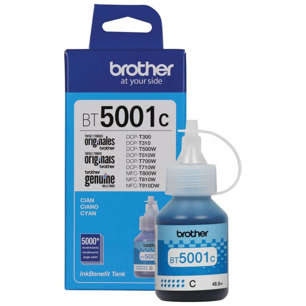 Botella de Tinta  Brother, Bt5001C, 5000 Pág Color Cian