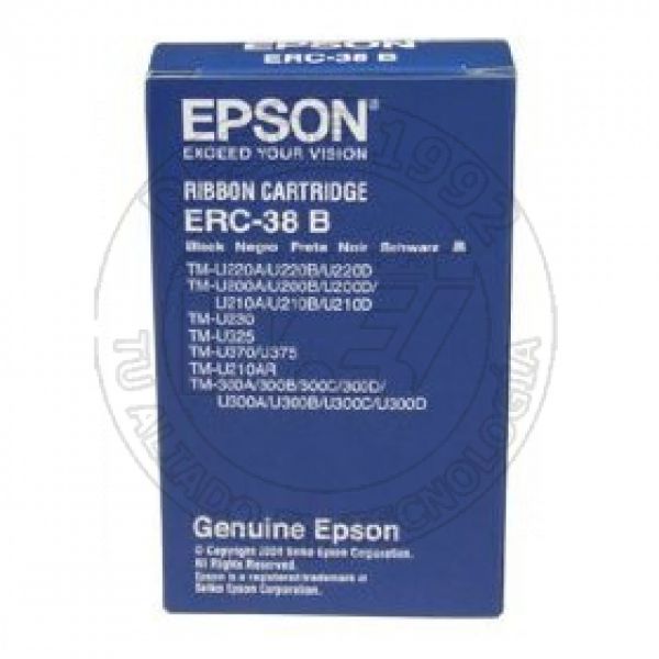 Epson Black Fabric Ribbon Tmutmit Cinta Para Impresora (ERC-38B)