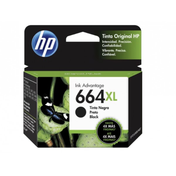 Cartucho de Tinta HP 664Xl   Negra