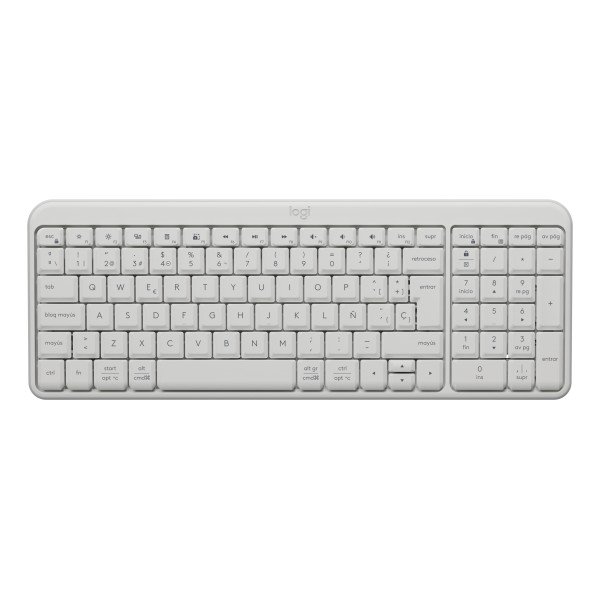 Logitech-K250 Compact Bluetooth Wireless Keyboard - Spanish Off-White (920-013446)