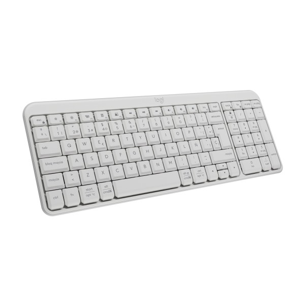 Logitech-K250 Compact Bluetooth Wireless Keyboard - Spanish Off-White (920-013446)