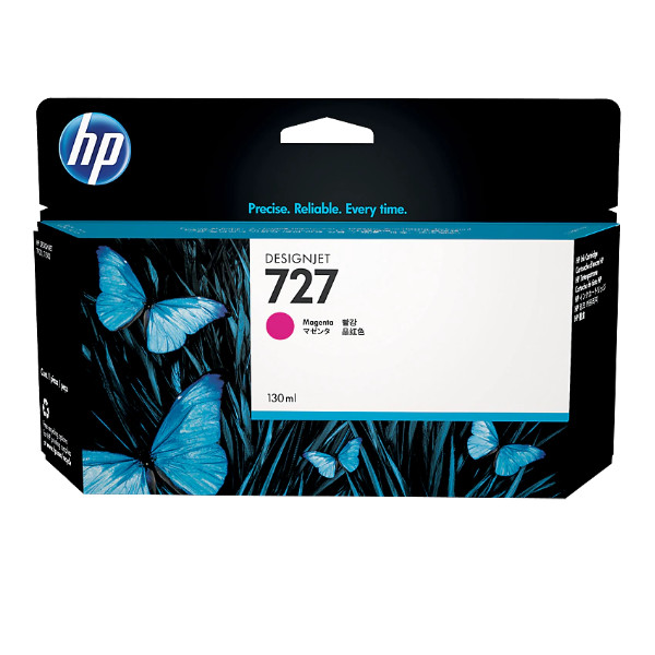 Cartucho de Tinta HP 727 Color Magenta, 130 Ml