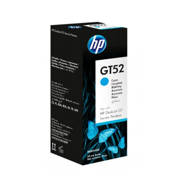 Botella de Tinta HP Gt52 Cian  