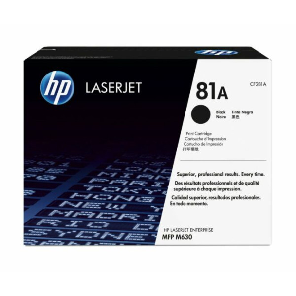 Tóner HP LaserJet Original  81A Negro (CF281A)