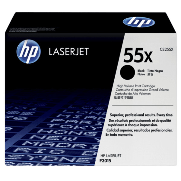 Tóner HP LaserJet Original  55X Alta Capacidad Negro (CE255X)